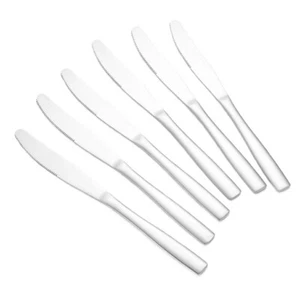 Modernes 6er Set Tafelmesser Besteck-Set aus hochwertigem Edelstahl - Bild 1 von 5