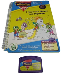 I know My Blends & Diagraphs Leap Frog Leap Pad Phonics Spiral Book W Cartridge - Picture 1 of 1