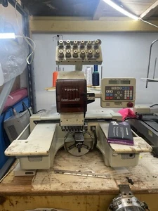 Expert Toyota Esp820 Commercial Embroidery Machine Single Head 6 Needle - Picture 1 of 2