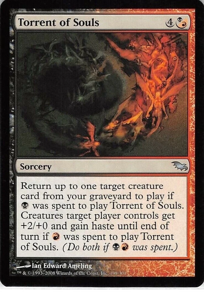 Torrent of Souls Shadowmoor Light Play MTG Magic DNA GAMES - Image 1 of 1