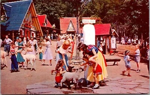 Vintage Nordpol NY Little Bo Peep Schneewittchen Weihnachtswerkstatt Wilmington Postkarte - Bild 1 von 2
