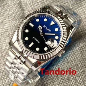 Reloj automático para hombre 36 mm/39 mm esfera azul negro NH35A PT5000 cristal de zafiro fecha - Imagen 1 de 6