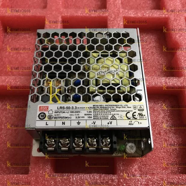 MEAN WELL NEW LRS-50-3.3 50W 3.3V 10A Single Output Switching Power Supply new - Image 1 of 1
