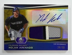 Tarjeta autografiada 2012 Topps #AJR-NA Nolan Arenado 28/50 AR55 - Imagen 1 de 2