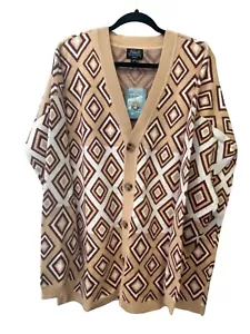 Abbott Elementary Volume 1 Button Up Long Sleeve Sweater V-Neck Women's Size LT - Picture 1 of 8