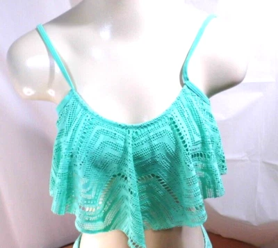 Traje de baño OP TRAJE DE BAÑO SEPARADO BIKINI TOP Crochet SEAFOAM VERDE TALLA S/CH NUEVO Foto 1 de 4