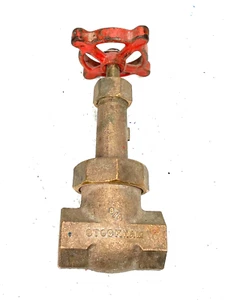 STOCKHAM B-120 Bronze Gate Valve 3/4" NPT Threaded Ends Class 150-SWP / 300-WOG - Picture 1 of 9