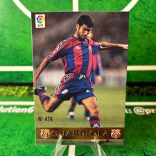 GUARDIOLA 424 THE BEST - FC BARCELONA - MUNDICROMO LEAGUE CHIPS 1997 98 CARD