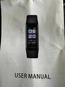 Smart Bracelet - Healthy Sport Heart Rate Black Silicone - Picture 1 of 5
