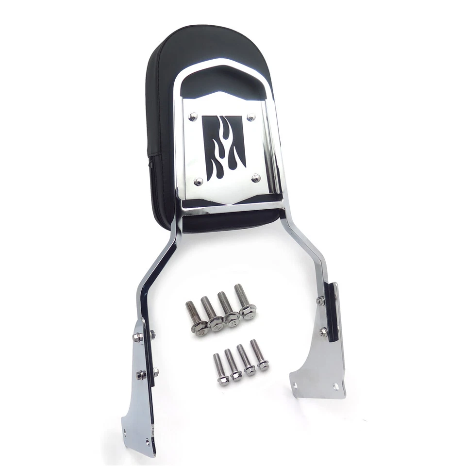 Respaldo llama barra Sissy con almohadilla de cuero para Honda Shadow ACE 1100/Tourer/Sabre Foto 1 de 4