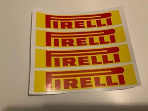 4x Pirelli 125 x 25mm Decals F1 Race Slotcar - Scalextric Carrera - Picture 1 of 3