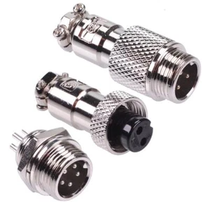 M12 Aviation Metal Circular Connector Plug Socket Male Female 2 3 4 5 Way - Picture 1 of 49