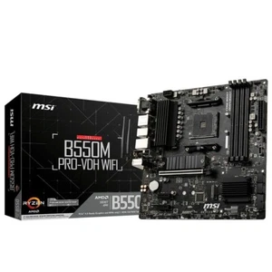 MSI B550MPVDHWIFI B550 AMD AM4 WiFi 4x DDR4 VGA HDI- DP SATA mATX Motherboard - Picture 1 of 6