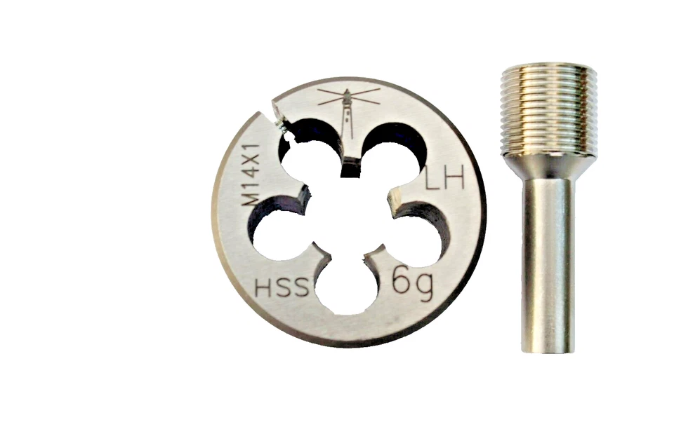Lighthouse Tools® - Adjustable HSS Die M14X1 LH  + Thread alignment Tool 7.62 - Image 1 of 1