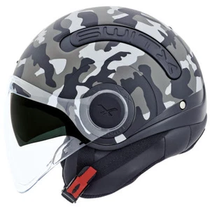 NEXX SX.10 SX10 gris camuflado Switx DOT casco retro motocicleta XS - 2XL - Imagen 1 de 2