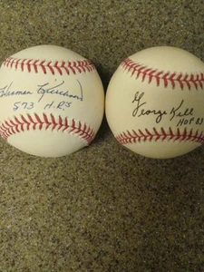 ☆HOF☆H.killebrew☆and☆ ☆G.Kell☆SIGNED☆BALLS☆ ☆WITH INSCRIPTIONS AND☆ ☆PSA/LETTER☆ - Picture 1 of 6