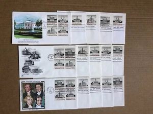 #1779-1782a - AMERICAN ARCHITECTURE - ARTCRAFT, FLEETWOOD, COLORANO CACHETS - Picture 1 of 4