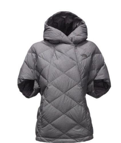 VETEMENTS Felpa con cappuccio North Face donna taglia XS Far Northern Capelet 550 imbottita grigia