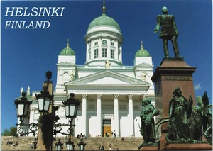 Finnland Helsinki Finnische Evangelisch-Lutherische Kathedrale Vintage Postkarte BP16 - Bild 1 von 2