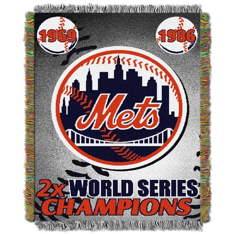New York Mets Commemorative Throw "Official MLB" 48x60 Cover
