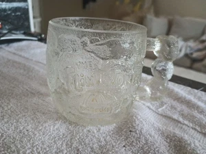 Vintage McDonalds The Flintstones Pre Dawn Glas Becher RocDonalds 1993 - Bild 1 von 7