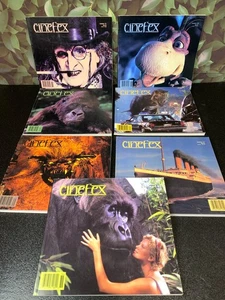 Lot 7 CINEMAX MAGAZINES 1990s Titanic Men in Black, Spawn Movie Special Effects - Foto 1 di 15