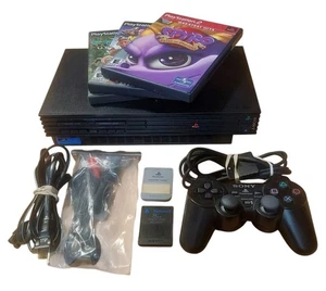 Sony Playstation 2 PS2 Fat Console SCPH-30001 Bundle/Controller/2 Memory Cards - Picture 1 of 12