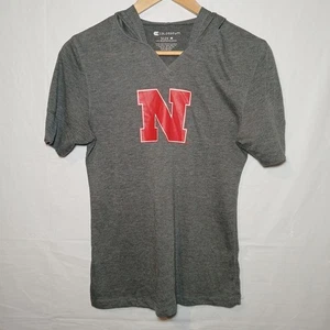 Coliseum Junior Size Medium Nebraska Cornhuskers Short Sleeve Hoodie - Picture 1 of 6