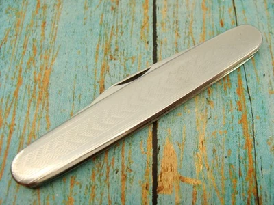 VINTAGE NOXI FRANCE MILLED STAINLESS FOLDING SLIM JACK POCKET KNIFE KNIVES TOOLS - Image 1 of 4