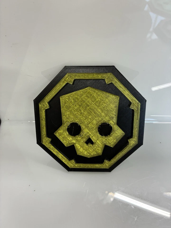 Helldivers 2 posavasos impresos en 3D amarillo/negro Foto 1 de 1