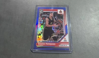2024-25 Panini Euroleague Donruss Donatas Motiejunas Optic Blue /49 #130 Monaco - Image 1 of 2