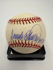 FRANK ROBINSON SIGNED OFFICIAL RAWLINGS MLB AMERICAN LEAGUE BASEBALL HOF 82--JSA - Picture 1 of 10