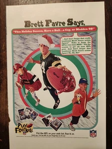 Brett Favre Madden 98 Full Page Color Comic Book Ad Great Image - Bild 1 von 4