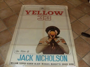 MANIFESTO YELLOW 33 JACK NICHOLSON 1976  A - Picture 1 of 1