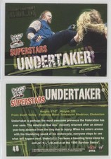 2001 Fleer WWF Wrestlemania Championship Gold Undertaker #48