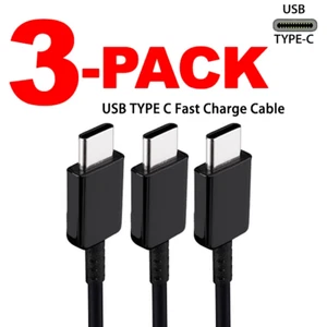 Lot de 3 câbles chargeur tipo C câble de données pour Samsung Galaxy S10 S20 Note 10 - Photo 1 sur 3