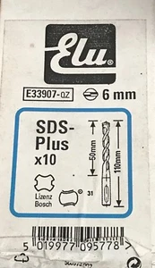 PACK OF 5 X DEWALT & ELU SDS BITS  5MM /5.5MM/6MM/7MM/8MM/10MM12MM . New , SALE  - Picture 1 of 21