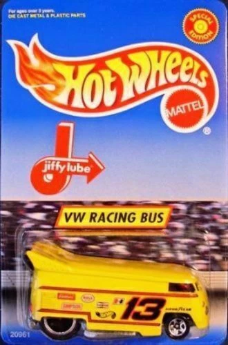 1998 Hot Wheels VOLKSWAGEN Drag Bus #13 Jiffy Lube Special Edition - 20961
