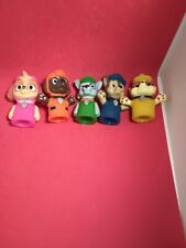 Paw Patrol Cartoon Finger Puppet Toy Lot (5) Police Dog/Water Dog & More!