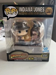 Funko Pop! Vinyl: Indiana Jones - Bubble Head Funko (Exclusive) #1361, LIGHTS UP - Picture 1 of 10