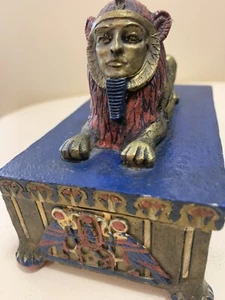 Egyptian Trinket Box 1997 Vandor Sphinx Design  - Picture 1 of 10
