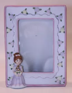 Cornice portafoto vintage crescita compleanno ragazze Enesco 4"X6" 4 porcellana rosa - Foto 1 di 12