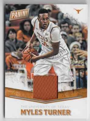 2016-17 Panini Father's Day Memorablia Collegiate Myles Turner Rookie Jersey - Image 1 of 2
