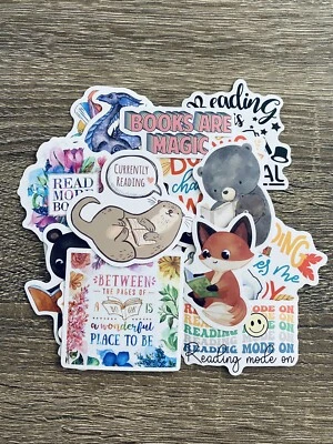 20Pc Reading Stickers For Children, Book Stickers For Kindle, Water Bottle, Lapt - Image 1 of 2