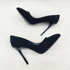 Fabio Soft Micro Suede 4.5" High Heel Shoes Pointy Toe Sexy Pumps - Picture 1 of 12