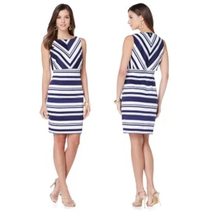Hal Rubenstein The "Laurena" Striped Shift Dress 414166-J (8) - Picture 1 of 3