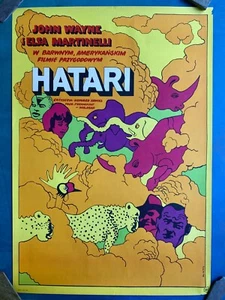 Vintage Polish Film Poster 'Hatari' - Picture 1 of 5