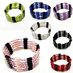 Pulsera magnética collar collar pulsera cadena joyería brazo joyería imán cadena en Y - Imagen 1 de 15