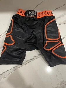 Under Armour Heat Gear Youth XS Baseball Compression Shorts Black Fitted - Picture 1 of 4