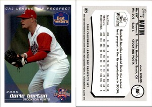 Daric Barton 2005 Grandstand California League Top Prospects #27 Card